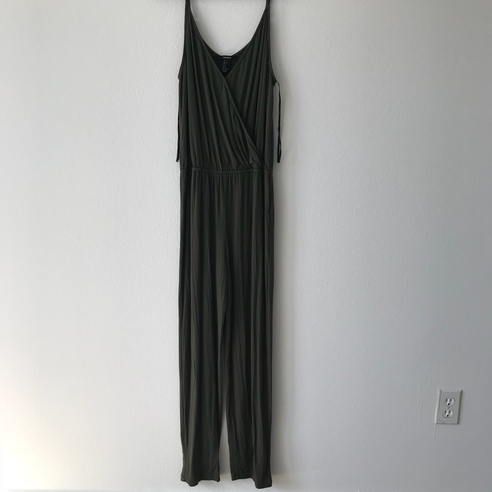 Forever 21 Army Green Jumpsuit